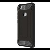 Gigapack Defender műanyag telefonvédő (közepesen ütésálló, légpárnás sarok, szilikon belső, fémhatás) FEKETE [Xiaomi Redmi Note 5A Prime] (5996457737321) - Telefontok