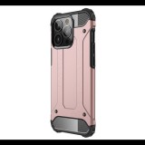 Gigapack Defender műanyag telefonvédő (közepesen ütésálló, légpárnás sarok, szilikon belső, fémhatás) ROZÉARANY [Apple iPhone 13 Pro] (5996591097374) - Telefontok
