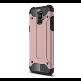Gigapack Defender műanyag telefonvédő (közepesen ütésálló, légpárnás sarok, szilikon belső, fémhatás) ROZÉARANY [Samsung Galaxy A6 (2018) SM-A600F] (5996457770700) - Telefontok