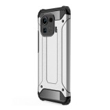 Gigapack Defender műanyag telefonvédő (közepesen ütésálló, légpárnás sarok, Xiaomi Mi 11 Pro 5G szilikon belső, fémhatás) ezüst