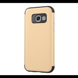Gigapack Defender műanyag telefonvédő (közepesen ütésálló, szilikon belső, karbon minta) ARANY [Samsung Galaxy A3 (2017) SM-A320F] (5996457704330) - Telefontok