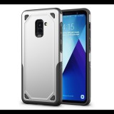 Gigapack Defender műanyag telefonvédő (közepesen ütésálló, szilikon belső, ultravékony) EZÜST [Samsung Galaxy A8 Plus (2018) SM-A730F] (5996457743766) - Telefontok