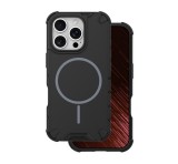 Gigapack Defender műanyag telefonvédő (ütésállóság, légpárnás sarok, matt, szilikon belső, MagSafe) FEKETE Apple iPhone 16 Pro Max