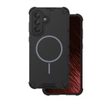 Gigapack Defender műanyag telefonvédő (ütésállóság, légpárnás sarok, matt, szilikon belső, MagSafe) FEKETE Samsung Galaxy A56 5G (SM-A566)