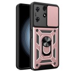 Gigapack Defender műanyag telefonvédő (ütésállóság, szilikon belső, tartógyűrű, kameravédő) ROZÉARANY Tecno Spark 10 Pro