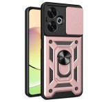 Gigapack Defender műanyag telefonvédő (ütésállóság, szilikon belső, tartógyűrű, kameravédő) ROZÉARANY Xiaomi Redmi 13C 5G