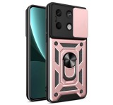 Gigapack Defender műanyag telefonvédő (ütésállóság, szilikon belső, tartógyűrű, kameravédő) ROZÉARANY Xiaomi Redmi Note 13 5G