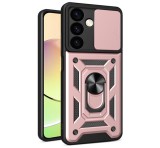 Gigapack Defender műanyag telefonvédő (ütésállóság, szilikon belső, tartógyűrű, kameravédő) RÓZSASZÍN Samsung Galaxy S24 Plus (SM-S926)