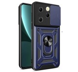 Gigapack Defender műanyag telefonvédő (ütésállóság, szilikon belső, tartógyűrű, kameravédő) SÖTÉTKÉK Infinix Hot 40 Pro