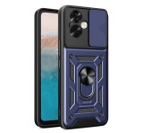 Gigapack Defender műanyag telefonvédő (ütésállóság, szilikon belső, tartógyűrű, kameravédő) SÖTÉTKÉK Oppo A79 5G