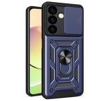 Gigapack Defender műanyag telefonvédő (ütésállóság, szilikon belső, tartógyűrű, kameravédő) SÖTÉTKÉK Samsung Galaxy S24 Plus (SM-S926)