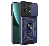 Gigapack Defender műanyag telefonvédő (ütésállóság, szilikon belső, tartógyűrű, kameravédő) SÖTÉTKÉK Xiaomi Poco X6 Pro 5G