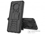 Gigapack Defender műanyag tok Huawei Mate 30 készülékhez, fekete, autógumi mintás