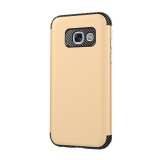 Gigapack Defender Samsung Galaxy A3 (2017) műanyag telefonvédő (közepesen ütésálló, karbon minta, arany)