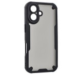 Gigapack Defender szilikon telefonvédő (ütésállóság, légpárnás sarok, akril hátlap, kameravédő) FEKETE Apple iPhone 17
