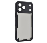 Gigapack Defender szilikon telefonvédő (ütésállóság, légpárnás sarok, akril hátlap, kameravédő) FEKETE Apple iPhone 17 Pro