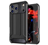 Gigapack Defender szilikon telefonvédő (ütésállóság, légpárnás sarok, fémhatás) FEKETE Apple iPhone 17 Pro