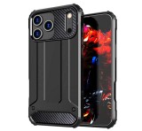 Gigapack Defender szilikon telefonvédő (ütésállóság, légpárnás sarok, fémhatás) FEKETE Apple iPhone 17 Pro Max