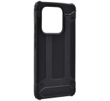 Gigapack Defender szilikon telefonvédő (ütésállóság, légpárnás sarok, fémhatás) FEKETE Xiaomi Redmi Note 14 4G