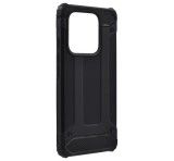 Gigapack Defender szilikon telefonvédő (ütésállóság, légpárnás sarok, fémhatás) FEKETE Xiaomi Redmi Note 14 5G