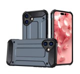 Gigapack Defender szilikon telefonvédő (ütésállóság, légpárnás sarok, fémhatás) SÖTÉTKÉK Apple iPhone 16 Plus
