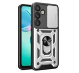 Gigapack Defender szilikon telefonvédő (ütésállóság, tartógyűrű, kameravédő) EZÜST Samsung Galaxy S25 Plus (SM-S936)