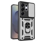 Gigapack Defender szilikon telefonvédő (ütésállóság, tartógyűrű, kameravédő) EZÜST Samsung Galaxy S26 Ultra (SM-S948)