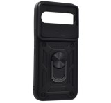 Gigapack Defender szilikon telefonvédő (ütésállóság, tartógyűrű, kameravédő) FEKETE Google Pixel 10, Pixel 10 Pro