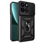 Gigapack Defender szilikon telefonvédő (ütésállóság, tartógyűrű, kameravédő) FEKETE Honor 200 Smart 5G