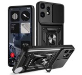 Gigapack Defender szilikon telefonvédő (ütésállóság, tartógyűrű, kameravédő) FEKETE Nothing CMF Phone 2 Pro
