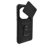 Gigapack Defender szilikon telefonvédő (ütésállóság, tartógyűrű, kameravédő) FEKETE OnePlus 13 5G