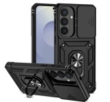 Gigapack Defender szilikon telefonvédő (ütésállóság, tartógyűrű, kameravédő) FEKETE Samsung Galaxy S26 Plus (SM-S947)