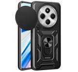 Gigapack Defender szilikon telefonvédő (ütésállóság, tartógyűrű, kameravédő) FEKETE Xiaomi Redmi 14C 4G