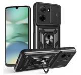 Gigapack Defender szilikon telefonvédő (ütésállóság, tartógyűrű, kameravédő) FEKETE Xiaomi Redmi A5 4G