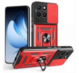 Gigapack Defender szilikon telefonvédő (ütésállóság, tartógyűrű, kameravédő) PIROS Honor X8c