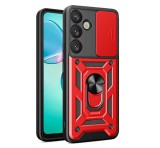 Gigapack Defender szilikon telefonvédő (ütésállóság, tartógyűrű, kameravédő) PIROS Samsung Galaxy S25 Plus (SM-S936)