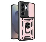 Gigapack Defender szilikon telefonvédő (ütésállóság, tartógyűrű, kameravédő) ROZÉARANY Samsung Galaxy S26 Ultra (SM-S948)