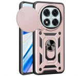 Gigapack Defender szilikon telefonvédő (ütésállóság, tartógyűrű, kameravédő) ROZÉARANY Xiaomi Poco X7, Redmi Note 14 Pro 5G