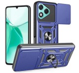 Gigapack Defender szilikon telefonvédő (ütésállóság, tartógyűrű, kameravédő) SÖTÉTKÉK Honor 400 Lite