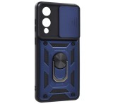 Gigapack Defender szilikon telefonvédő (ütésállóság, tartógyűrű, kameravédő) SÖTÉTKÉK Samsung Galaxy S25 Edge (SM-S937)
