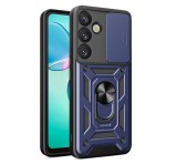 Gigapack Defender szilikon telefonvédő (ütésállóság, tartógyűrű, kameravédő) SÖTÉTKÉK Samsung Galaxy S25 Plus (SM-S936)