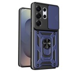 Gigapack Defender szilikon telefonvédő (ütésállóság, tartógyűrű, kameravédő) SÖTÉTKÉK Samsung Galaxy S26 Ultra (SM-S948)