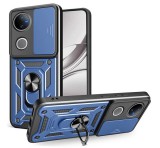 Gigapack Defender szilikon telefonvédő (ütésállóság, tartógyűrű, kameravédő) SÖTÉTKÉK Vivo V50