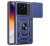 Gigapack Defender szilikon telefonvédő (ütésállóság, tartógyűrű, kameravédő) SÖTÉTKÉK Xiaomi 14T Pro 5G