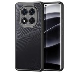 Gigapack DUX DUCIS AIMO szilikon telefonvédő (ütésállóság, kameravédő, matt, hullám) FEKETE Xiaomi Redmi Note 14 Pro 5G