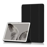 Gigapack Google Pixel Tablet tok álló, bőr hatású (flip, oldalra nyíló, trifold asztali tartó funkció) fekete