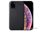 Gigapack gumi/szilikon tok Apple iPhone 11 Pro készülékhez, fekete, karbon mintás