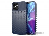 Gigapack gumi/szilikon tok Apple iPhone 12 Pro Max készülékhez, csíkos, dombor mintás, sötétkék