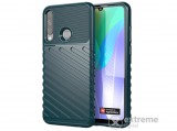 Gigapack gumi/szilikon tok Huawei Y6p készülékhez, sötétzöld, dombor mintás