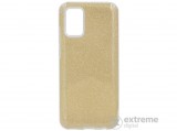 Gigapack gumi/szilikon tok Samsung Galaxy A02s (SM-A025F) készülékhez, csillogó arany